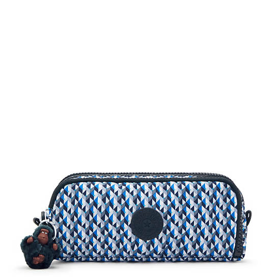 Kipling Gitroy Klassiska Printed Pencil Case Väska Blå | SE 1316IL